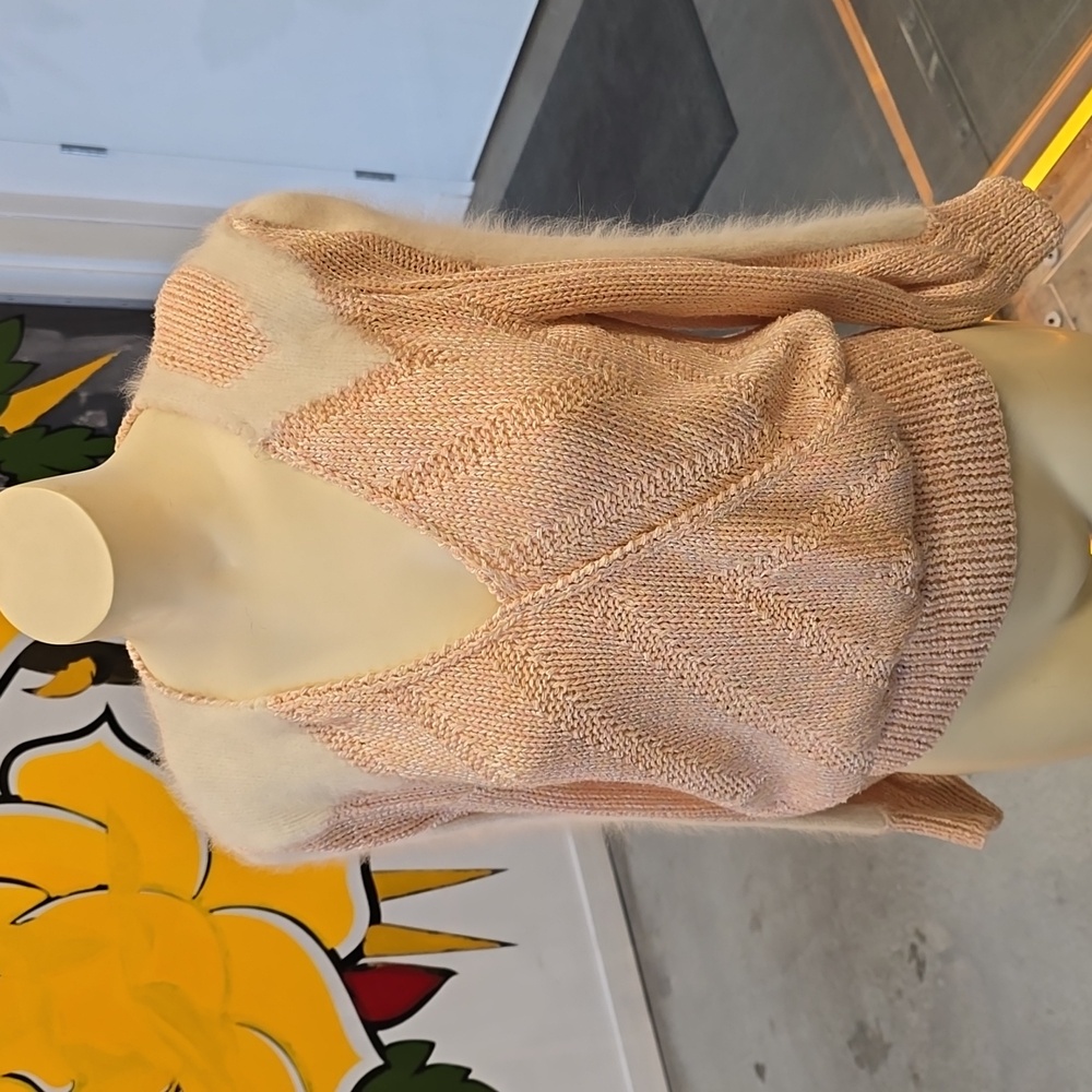 Vintage Wool Rabbit Hair Hand Knit Nannell Sweater